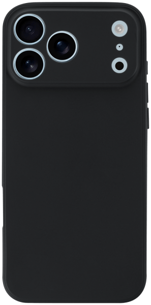 Apple iPhone 17 Pro Max szilikon tok kameravédővel matt fekete