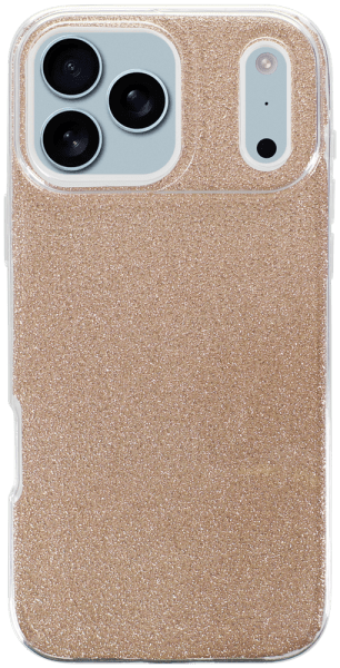 Apple iPhone 17 Pro Max szilikon tok csillogó hátlap arany