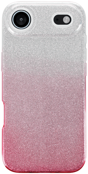 Apple iPhone 17 Air szilikon tok csillogó hátlap rózsaszín/ezüst