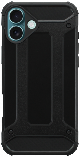 Apple iPhone 16 Plus ütésálló tok légpárnás sarkas, hibrid Forcell Armor fekete