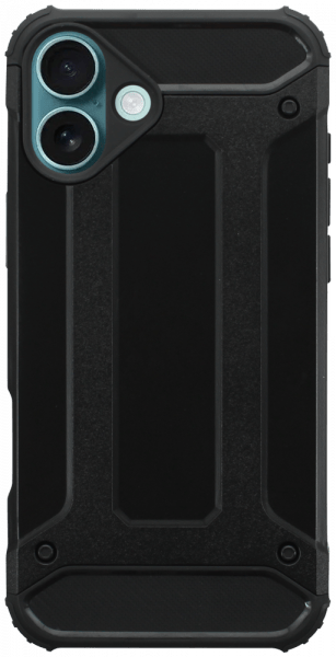 Apple iPhone 16 Plus ütésálló tok légpárnás sarkas, hibrid Forcell Armor fekete
