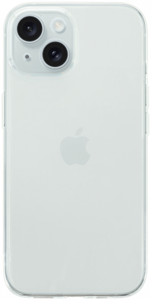 Apple iPhone 15 szilikon tok közepesen ütésálló kameravédővel átlátszó