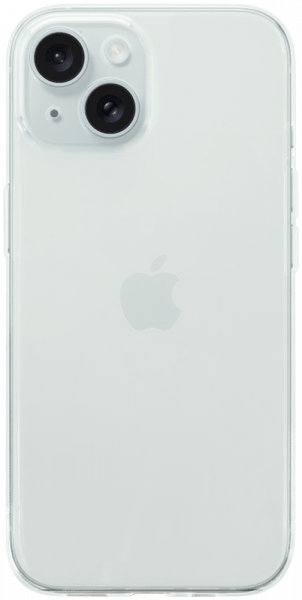 Apple iPhone 15 szilikon tok közepesen ütésálló kameravédővel átlátszó