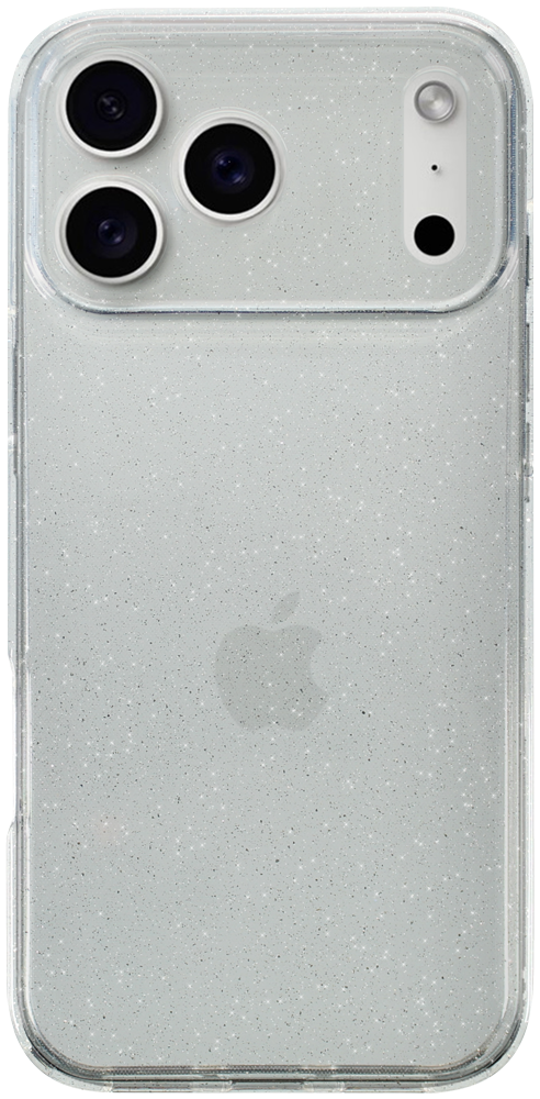 Apple iPhone 17 Pro Max szilikon tok csillogó átlátszó