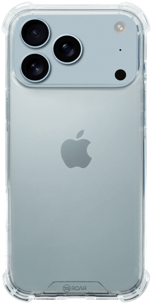 Apple iPhone 17 Pro Max kemény hátlap gyári ROAR légpárnás sarok  átlátszó