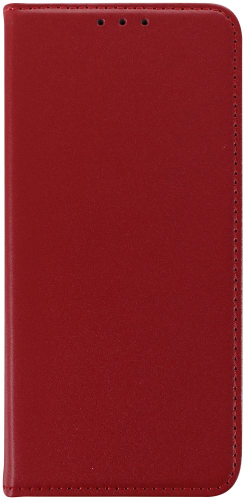 Apple iPhone 17 Pro Max oldalra nyíló flipes bőrtok valódi bőr piros