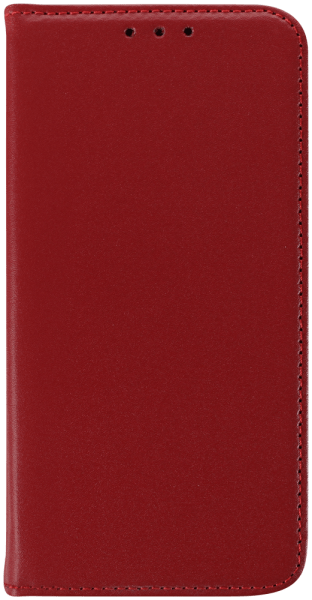 Apple iPhone 17 oldalra nyíló flipes bőrtok valódi bőr piros