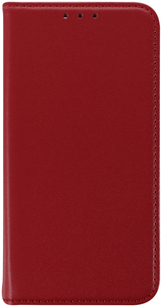 Apple iPhone 17 Pro oldalra nyíló flipes bőrtok valódi bőr piros