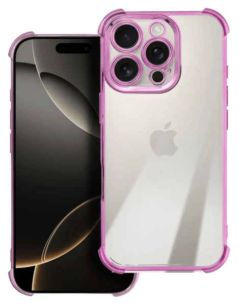 Apple iPhone 17 Air szilikon tok kemény hátlap rózsaszín