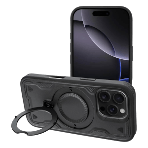 Apple iPhone 17 Pro Max ütésálló tok légpárnás sarkas, FROST ARMOR fekete