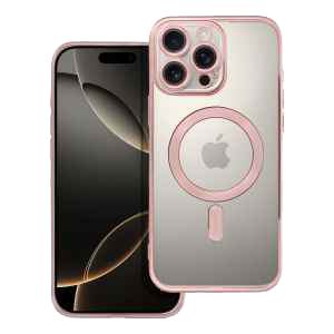 Apple iPhone 16 Pro Max kemény hátlap gyári MagSafe - Electro Mag Cover rozéarany