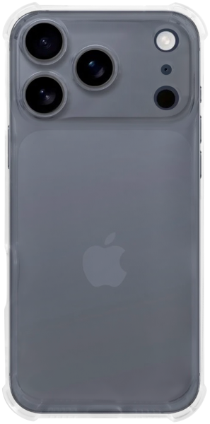 Apple iPhone 17 Pro szilikon tok közepesen ütésálló légpárnás sarok kameravédővel átlátszó