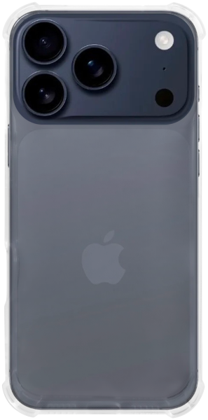 Apple iPhone 17 Pro szilikon tok közepesen ütésálló légpárnás sarok átlátszó