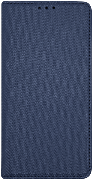 Apple iPhone 16e (SE 2025) oldalra nyíló flipes bőrtok rombusz mintás sötétkék